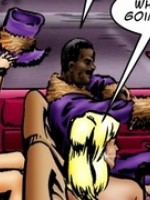 Hot interracial fucking cartoon with cool group sex at the party